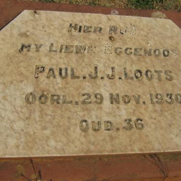 LOOTS Paul J.J. -1930