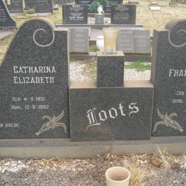 LOOTS Francois 1916-1974 &amp; Catharina Elizabeth 1021-1942