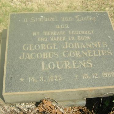 LOURENS George Johannes Jacobus Cornelius 1923-1969