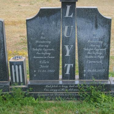 LUYT Cornick 1937- &amp; Ellen Josie 1942-