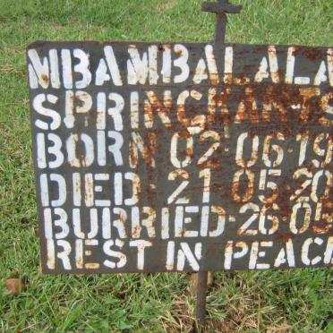 MBAMBALALA Springkatsie 1943-2002