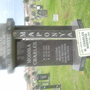 MAPONYA Modiba Charles 1952-2008
