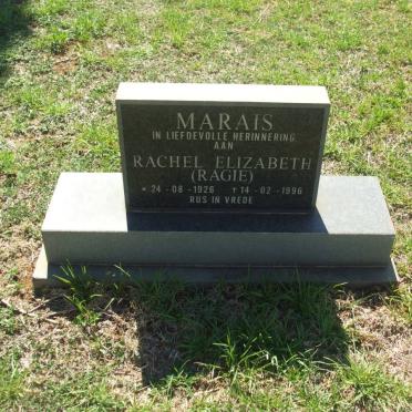MARAIS Rachel Elizabeth 1926-1996