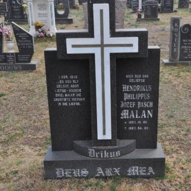 MALAN Hendrikus Philippus Jozef Pasch 1937-1987