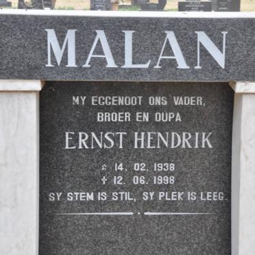 MALAN Ernst Hendrik 1938-1998