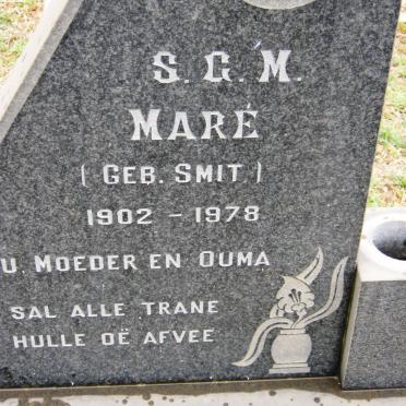 MARÉ S.G.M. nee SMIT 1902-1978