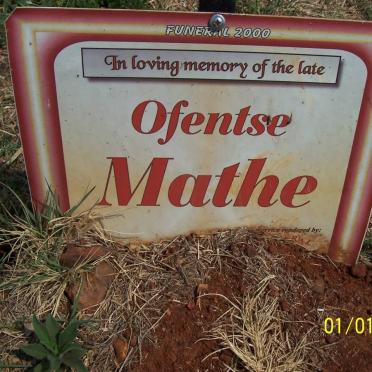 MATHE Ofentse