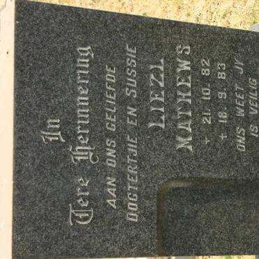 MATHEWS Liezl 1982-1983