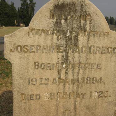 MACGREGOR Josephine nee COETZEE 1894-1923
