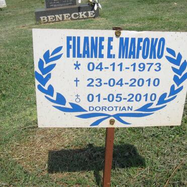 MAFOKO Filane E. 1973-2010