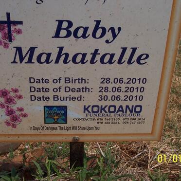 MAHATALLE Baby 2010-2010