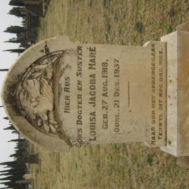 MARÉ Louisa Jacoba 1918-1937