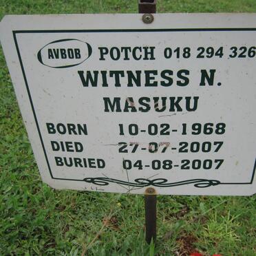 MASUKU Witness N. 1968-2007