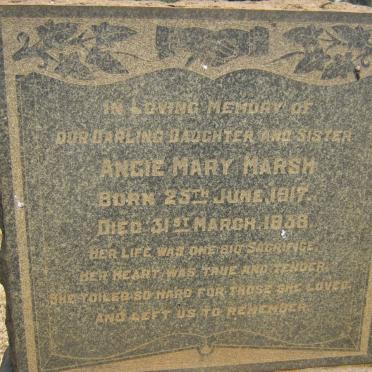 MARSH Angie Mary  1917-1938