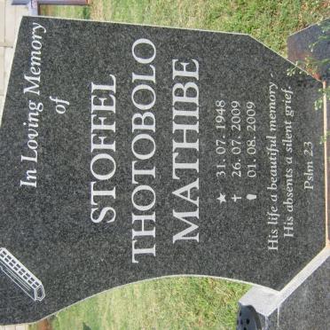 MATHIBE Stoffel Thotobolo 1948-2009