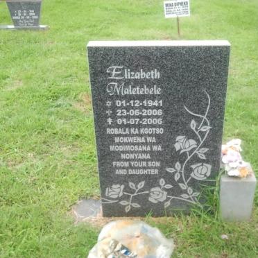 MALETEBELE Elizabeth 1941-2006