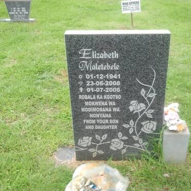 MALETEBELE Elizabeth 1941-2006