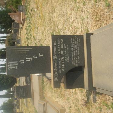 MAYER Aletta Johanna 1907-1970
