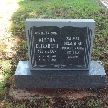 MAREE Aletha Elizabeth nee VILJOEN 1937-2006