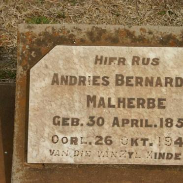 MALHERBE Andries Bernardus 1858-1942