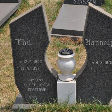 MALHERBE Phil 1926-1991 &amp; Hannetjie 1930-