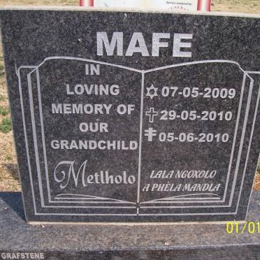 MAFE Metlholo 2002-2010
