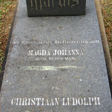 MARAIS Christiaan Ludolph 1918-2000  &amp; Magda Johanna SCHOEMAN 1919-1977