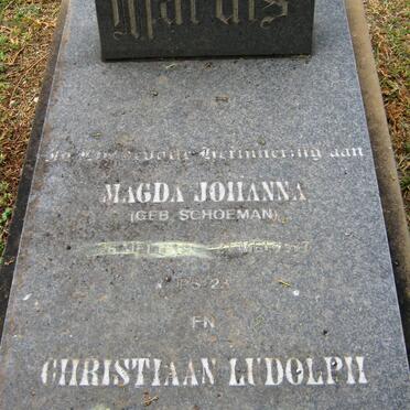 MARAIS Christiaan Ludolph 1918-2000  &amp; Magda Johanna SCHOEMAN 1919-1977