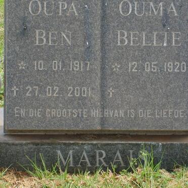 MARAIS Ben 1917-2001 &amp; Bellie 1920-