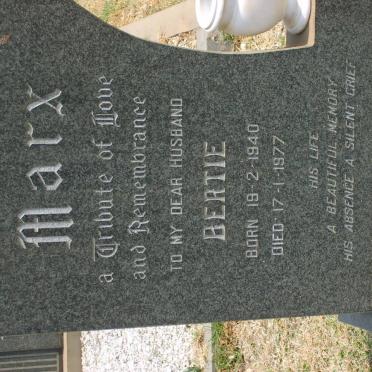 MARX Bertie 1940-1977