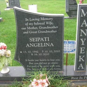 MANYEKA Seipati Angelina 1942-2010