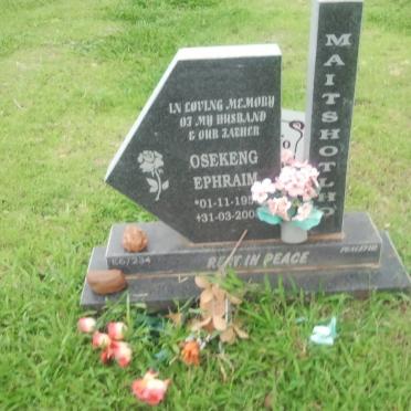 MAITSHOTLHO Osekeng Ephraim 195?-200?