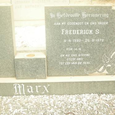 MARX Frederick S. 1930-1973
