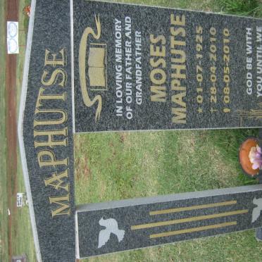 MAPHUTSE Moses 1925-2010