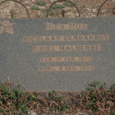 MALHERBE Nicolaas Gerhardus Kriel 1872-1923