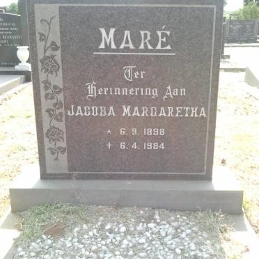 MARÉ Jacoba Margaretha 1898-1984