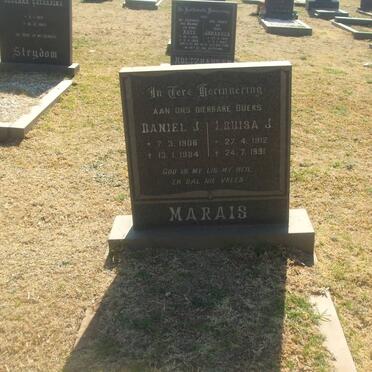 MARAIS Daniel J. 1906-1984 &amp; Louisa J. 1912-1991