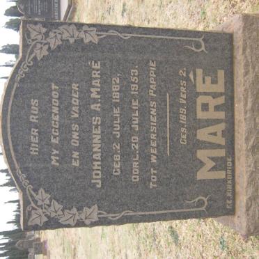 MARÉ Johannes A. 1882-1953