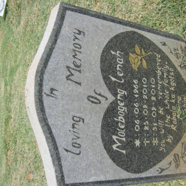 MATSIETSA Molebogeng Lenah 1966-2010