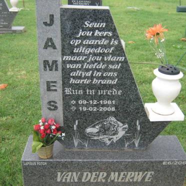 MERWE James, van der 1981-2008