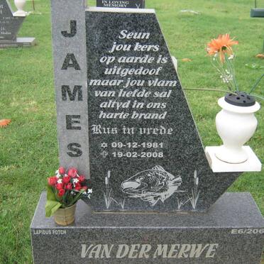 MERWE James, van der 1981-2008