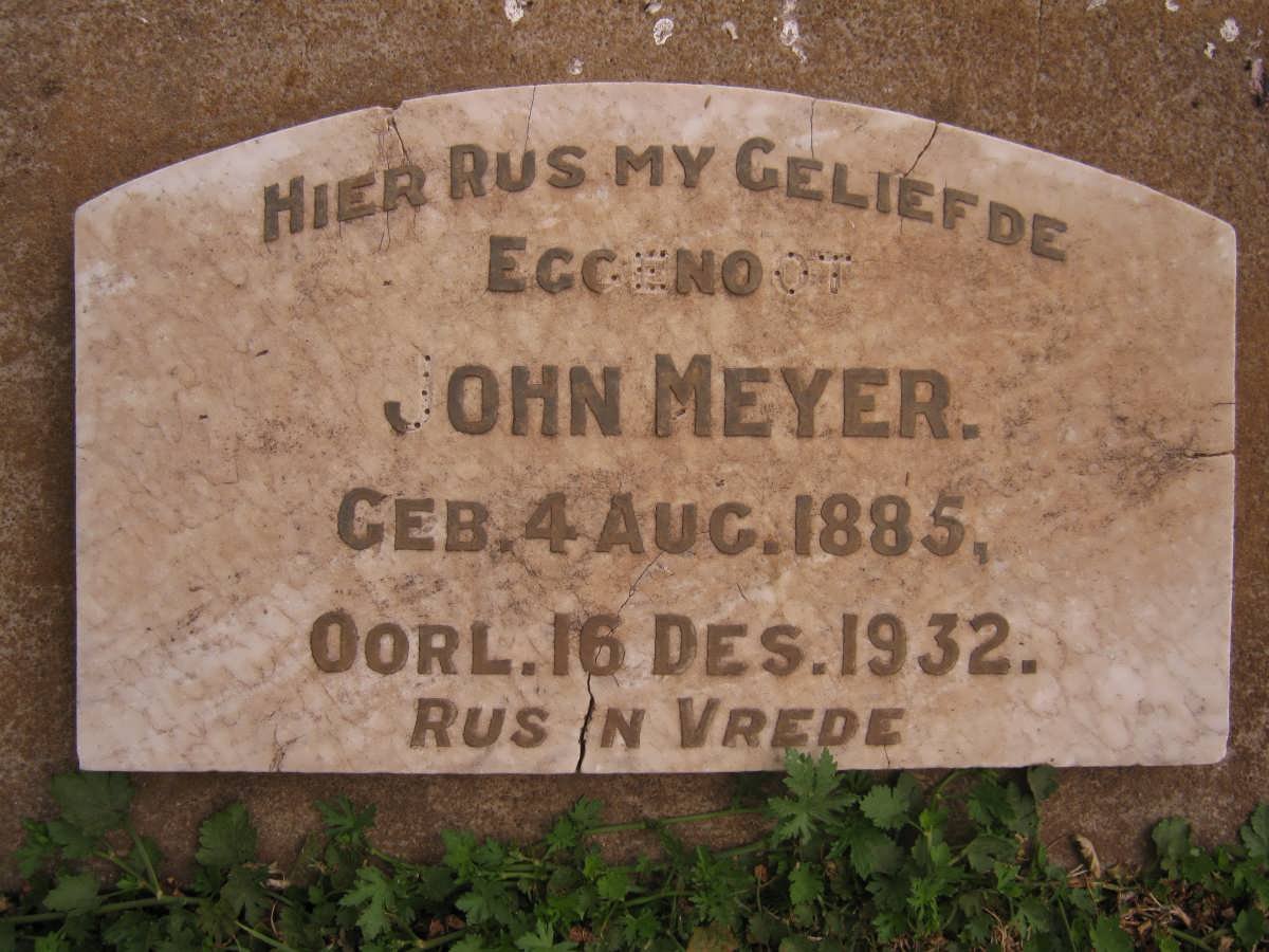 MEYER John 1885-1932