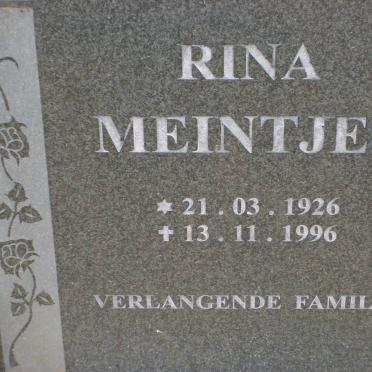 MEINTJES Rina 1926-1996