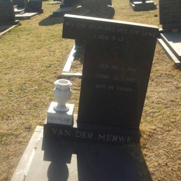 MERWE Francois, van der 1961-1985