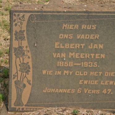 MEERTEN Elbert Jan, van 1858-1935