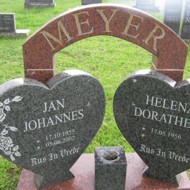 MEYER Jan Johannes 1955-2002 &amp; Helena Dorathea 1956-