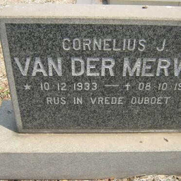 MERWE Cornelius J., van der 1933-1993