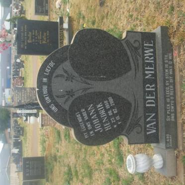 MERWE Johann Hendrik, van 1950-2000