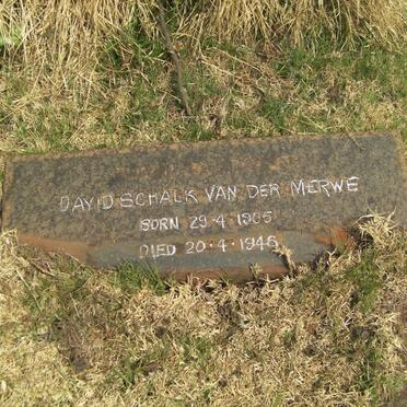 MERWE David Schalk, van der 1905-1946
