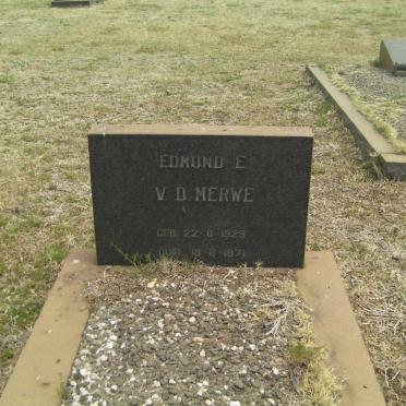 MERWE Edmund E., v.d. 1929-1971